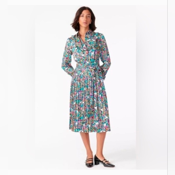 J. Crew Dresses & Skirts - J. Crew Navy Grazing Goats Print Sold out! Midi Dress Size 6